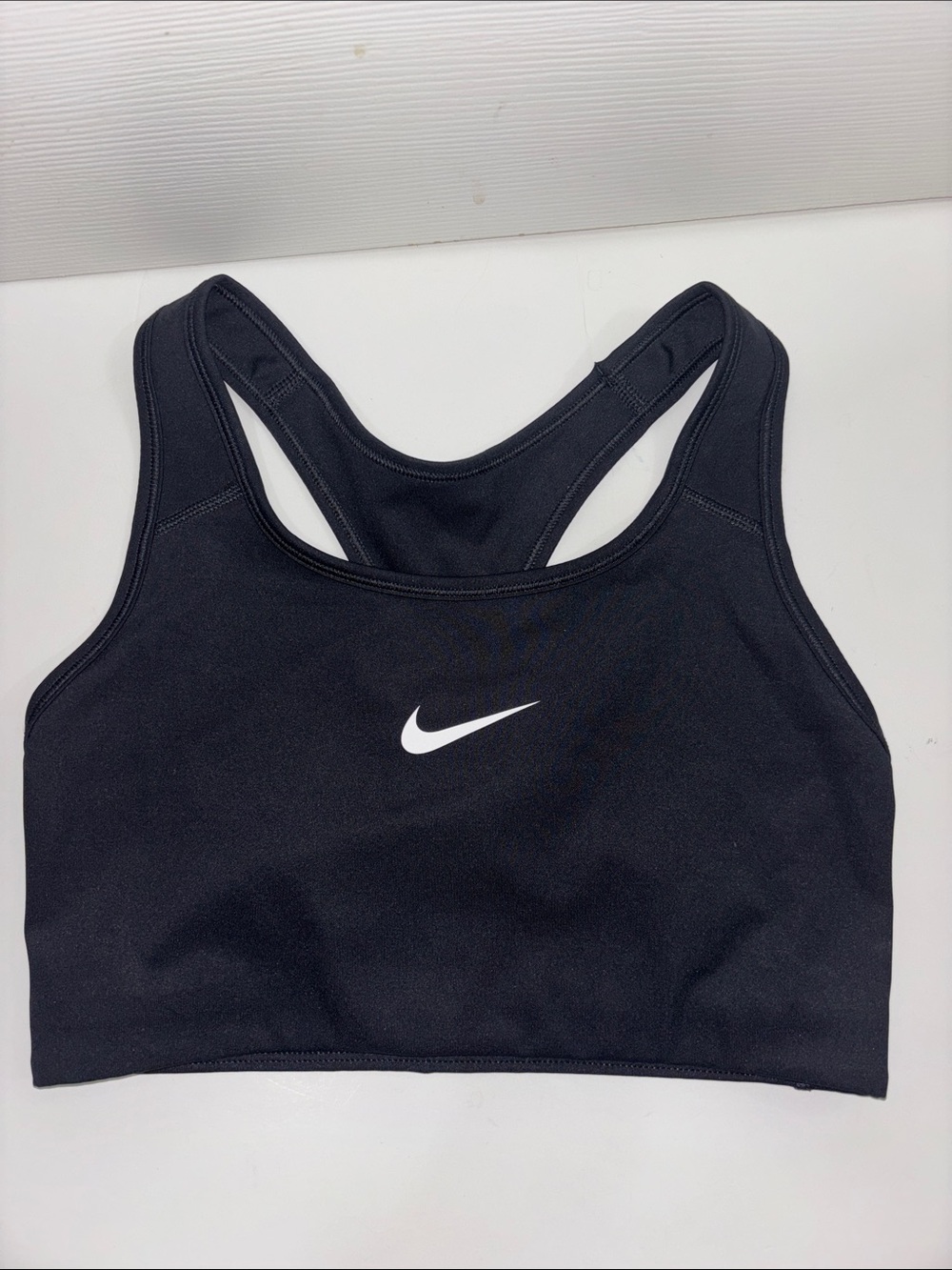 Nike Black sport bra White Swoosh